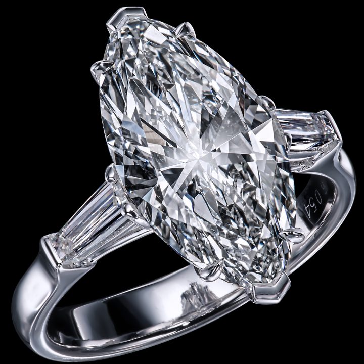 Dujour Four-Cluster Diamond, Two-Row Ring